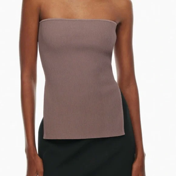 NWT Aritzia Babaton Sculpt Knit Savvy Tube Top - Picture 4 of 13
